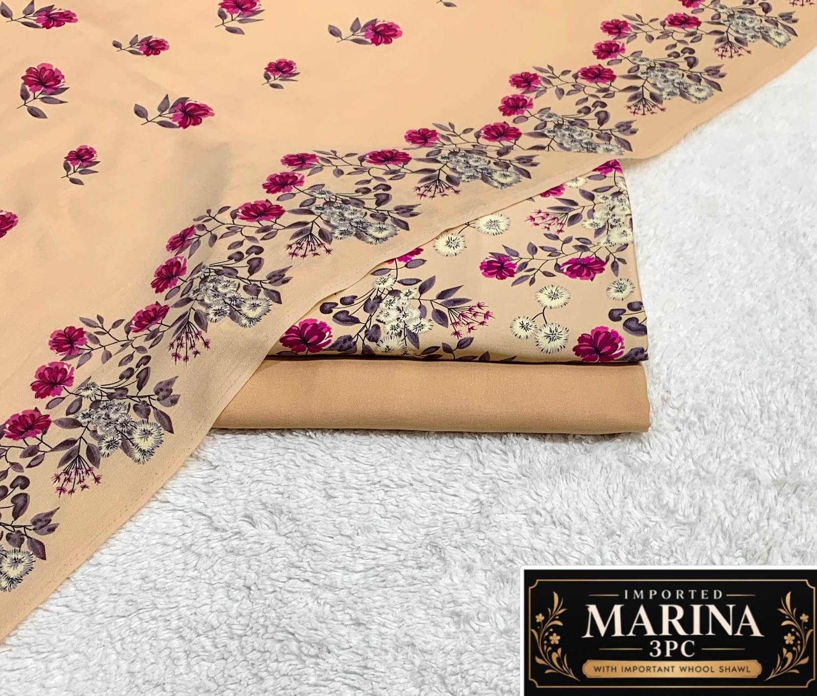 IMPORTED MARINA 3PC COLLECTION BY IT - PEACH