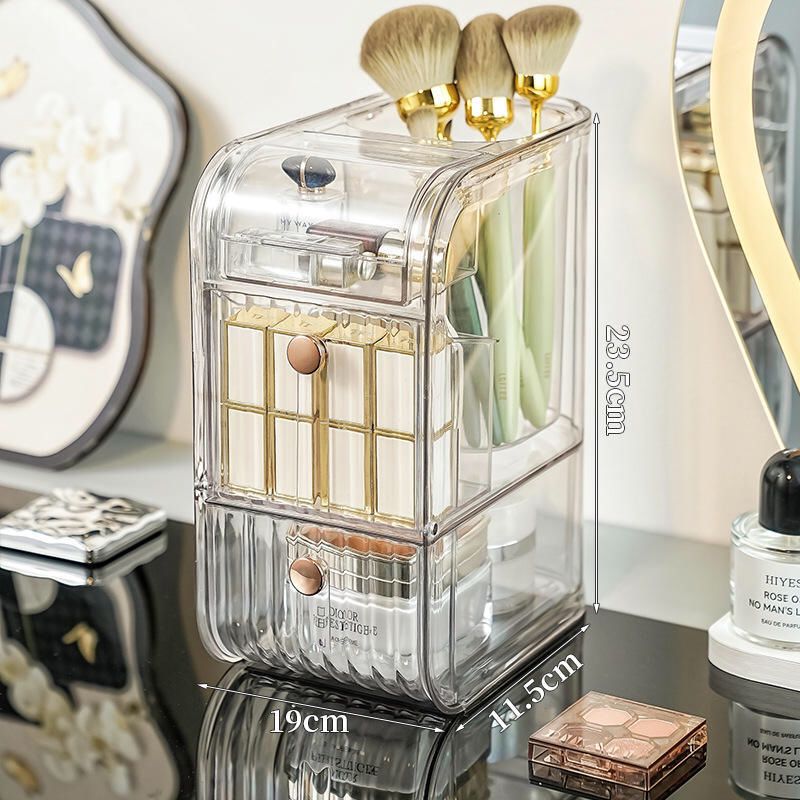 Dressing Table Drawer Organiser with Brush Holder