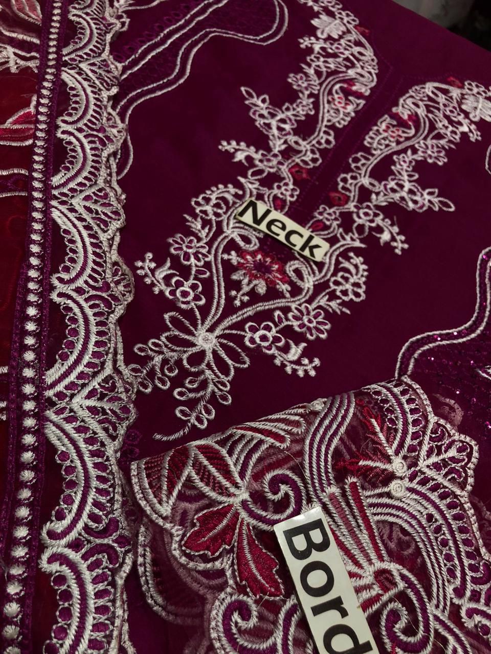 Iznik Chiffon Suit with Garara - Design 02