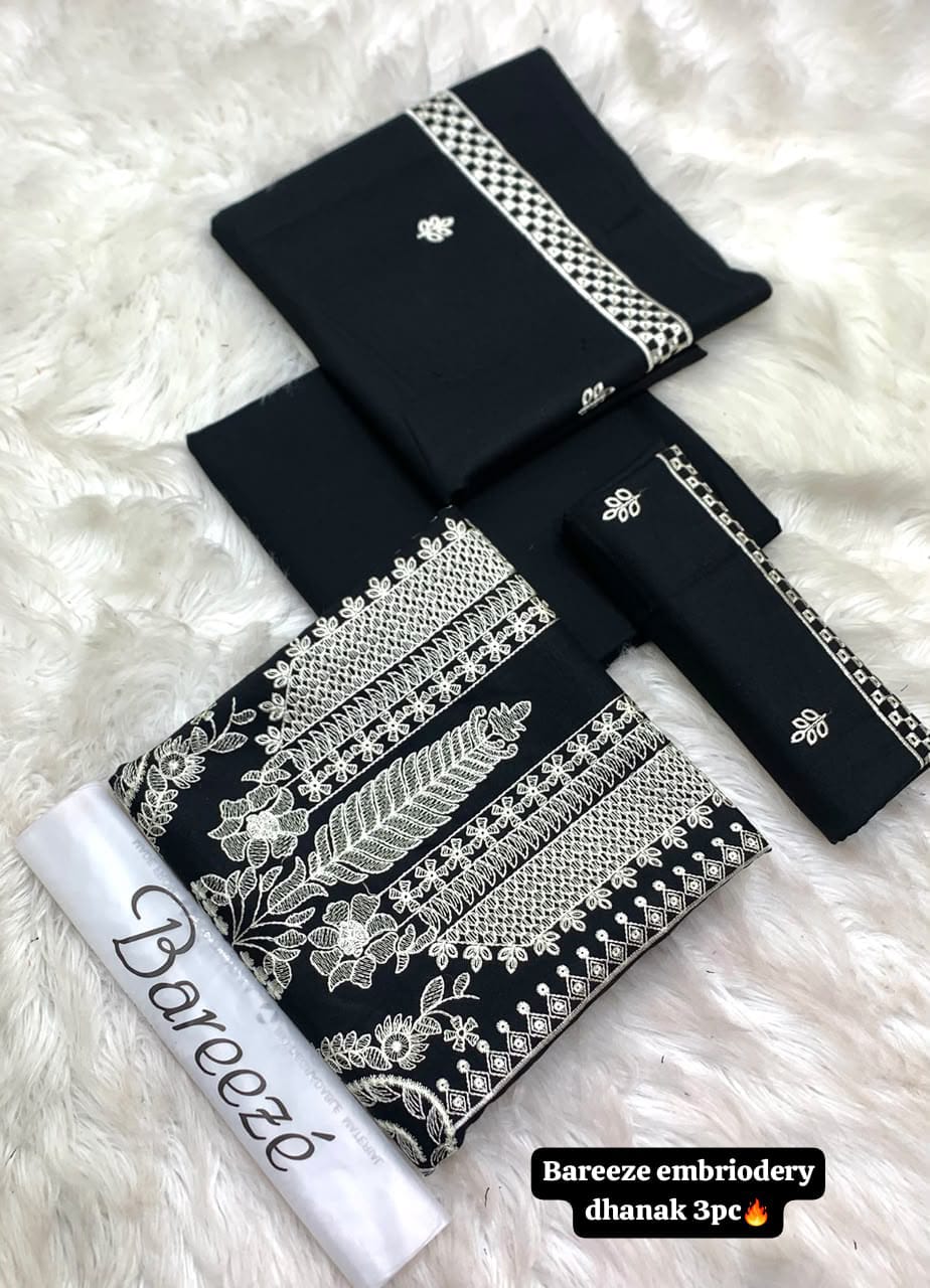 Bareeze Dhanak Embroidered 3PC Suit - DESIGN 07