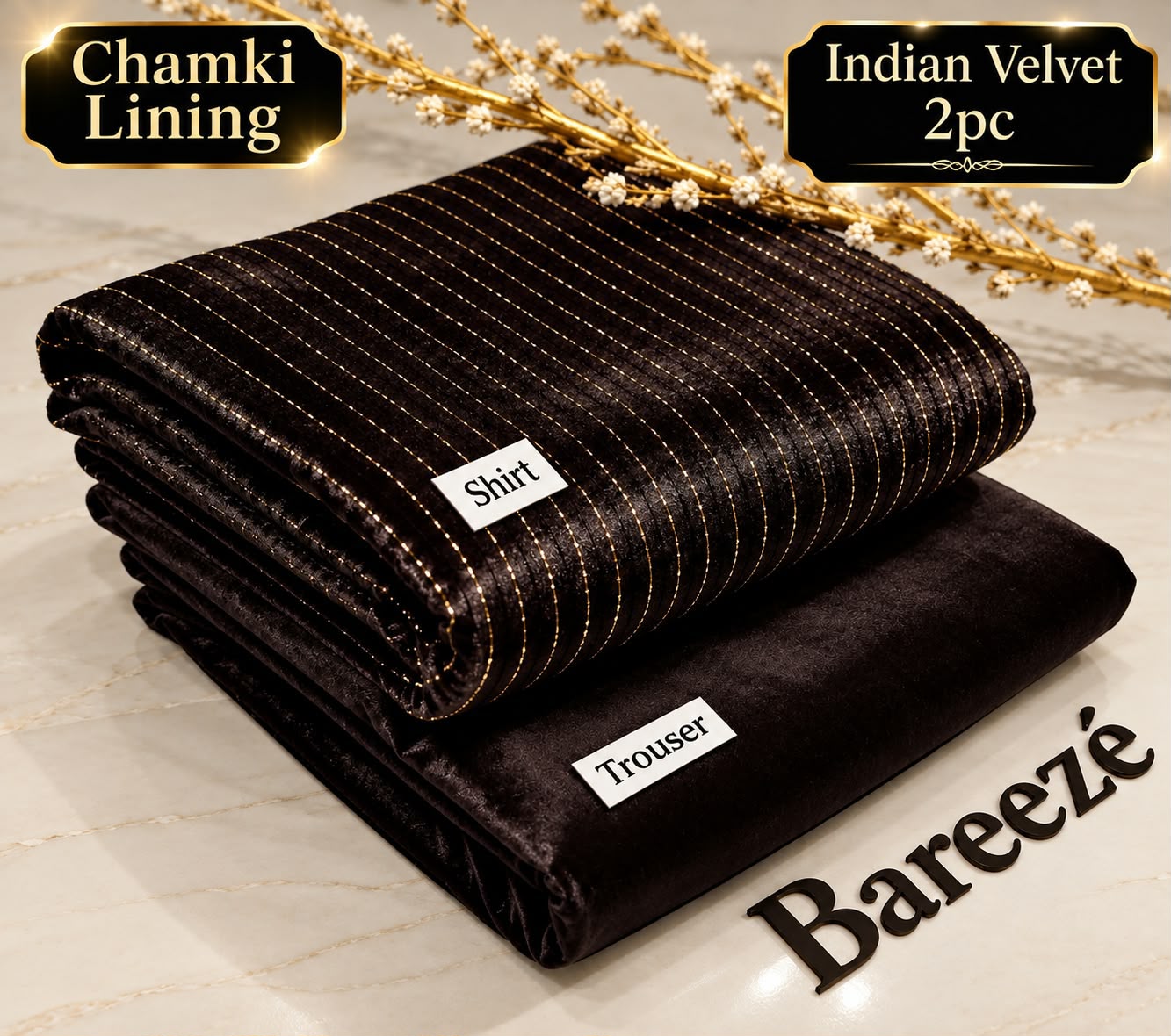 Indian Velvet 2pc with Chamki Lining Vol 26-27 - DESIGN 19
