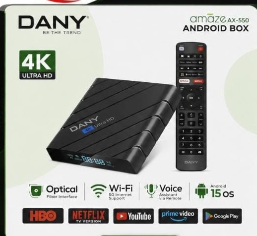 DANY AMAZE AX-550 4K ANDROID BOX