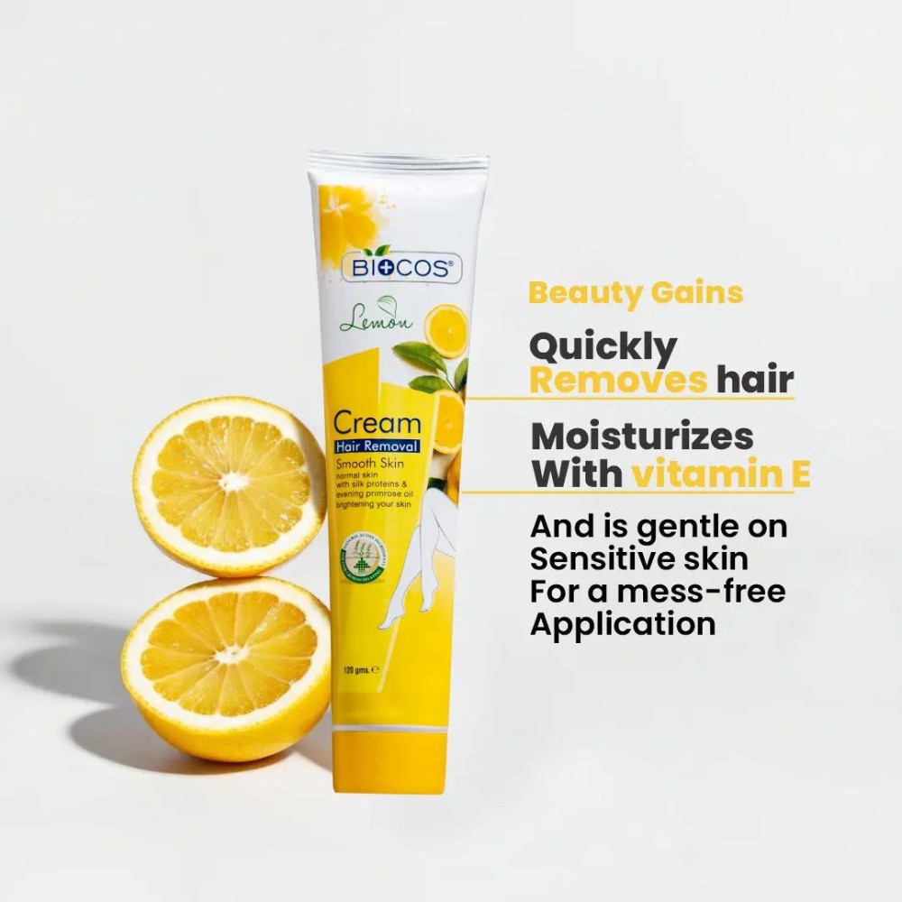 BIOCOS HAIR REMOVAL CREAM LEMON 120G