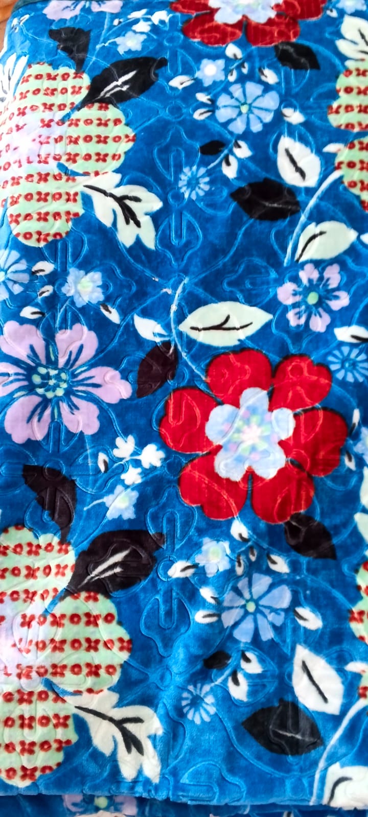 Imported Single Ply Double Bed Kambal Blanket - Design 04