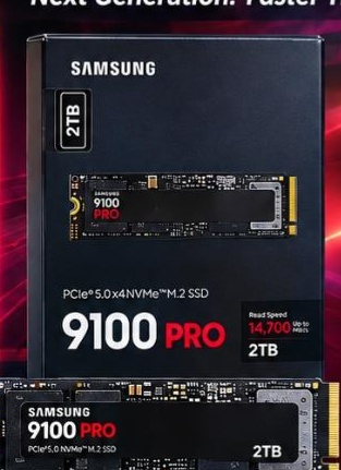 SAMSUNG 9100 PRO 2TB PCIE 5.0 NVME M.2 SSD