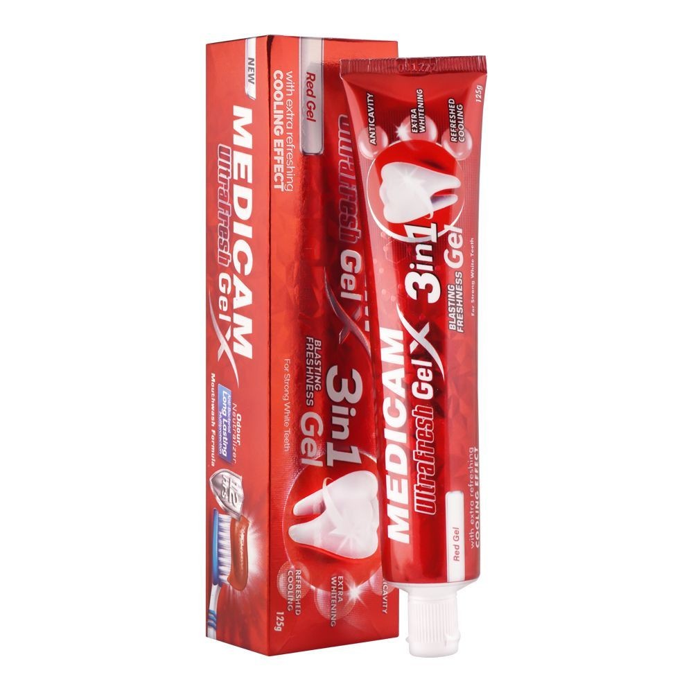 MEDICAM ULTRAFRESH GEL 3IN1 RED GEL 75G