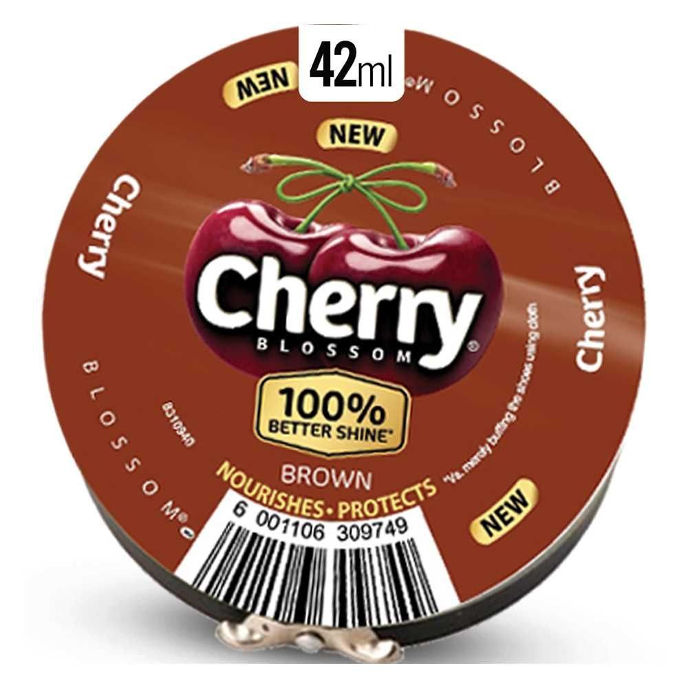 Cherry Shoe Polish Dark Tan 42Ml