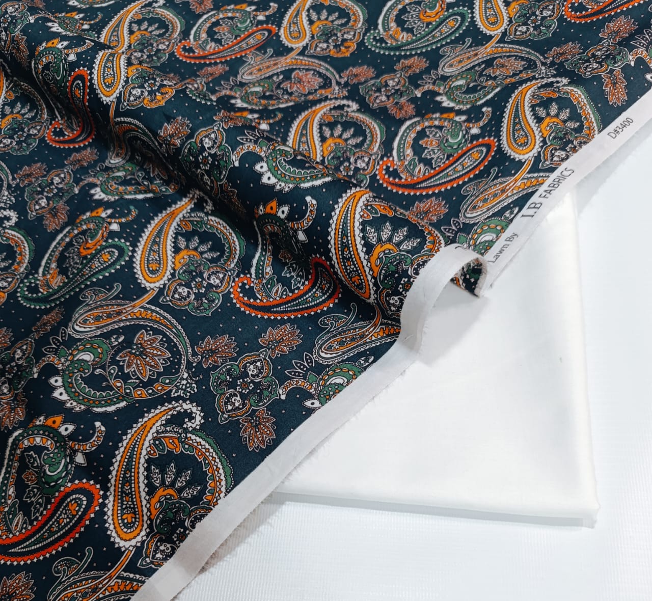 BONANZA 2PC LAWN SUMMER COLLECTION - TEAL PAISLEY
