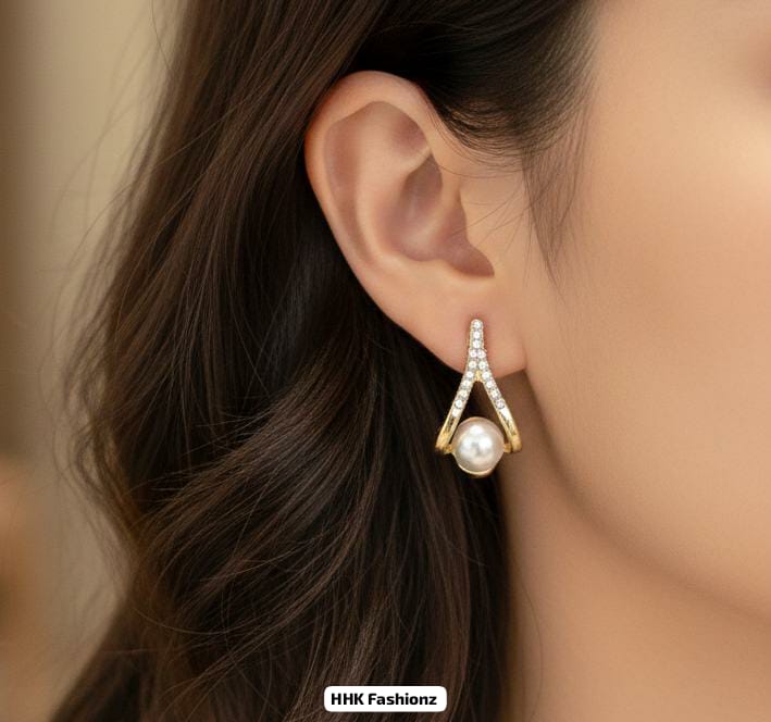 Golden Fancy Earrings - DESIGN 03
