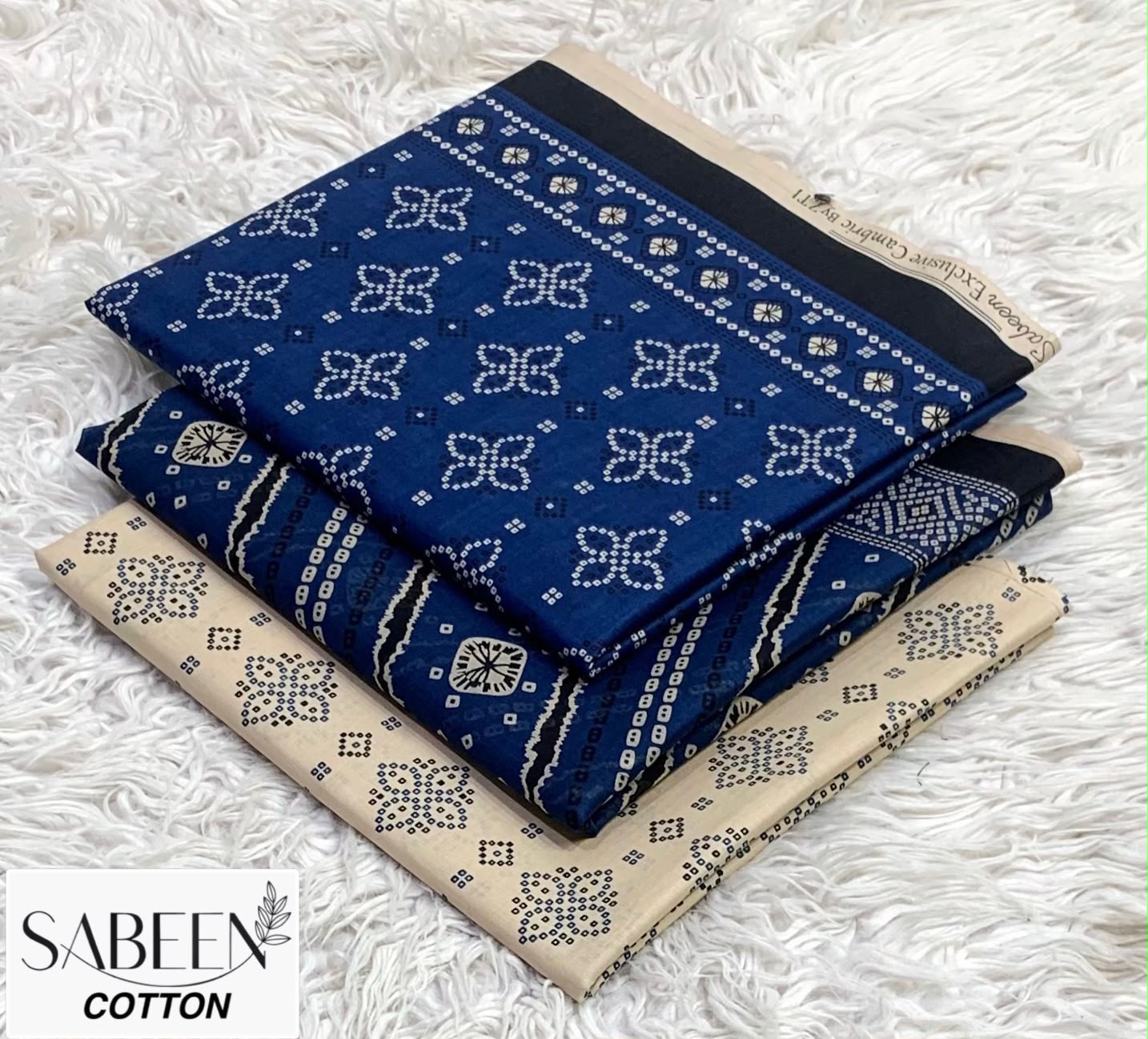 SABEEN COTTON ORIGINAL 3PC - ROYAL BLUE