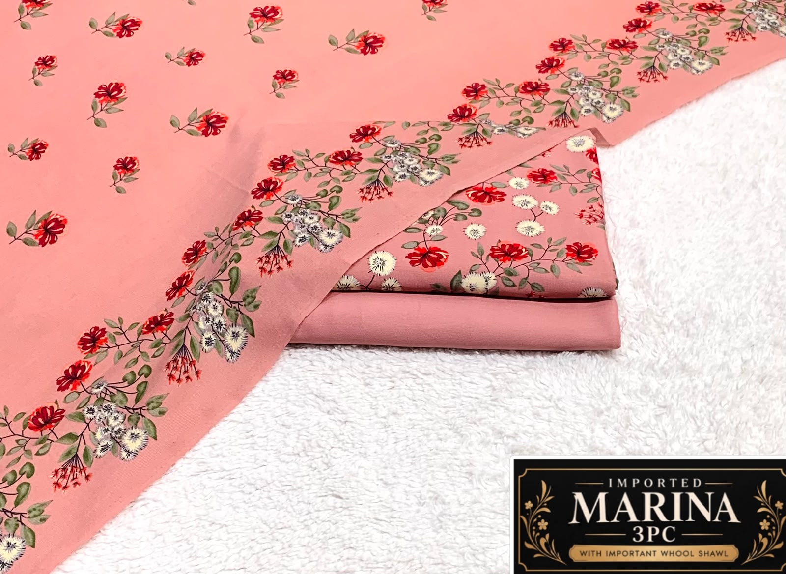 IMPORTED MARINA 3PC COLLECTION BY IT - PEACH PINK