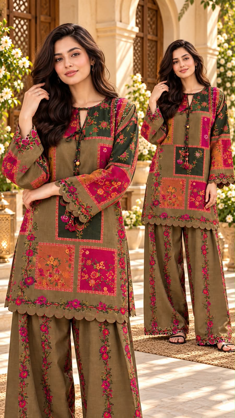 Printed Khaddar 2pc - DESIGN 11