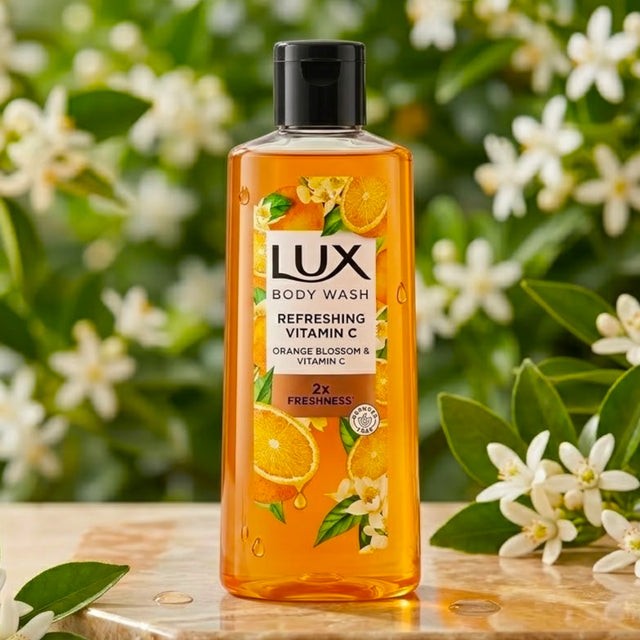 LUX BODY WASH REFRESHING VITAMIN C ORANGE 250ML