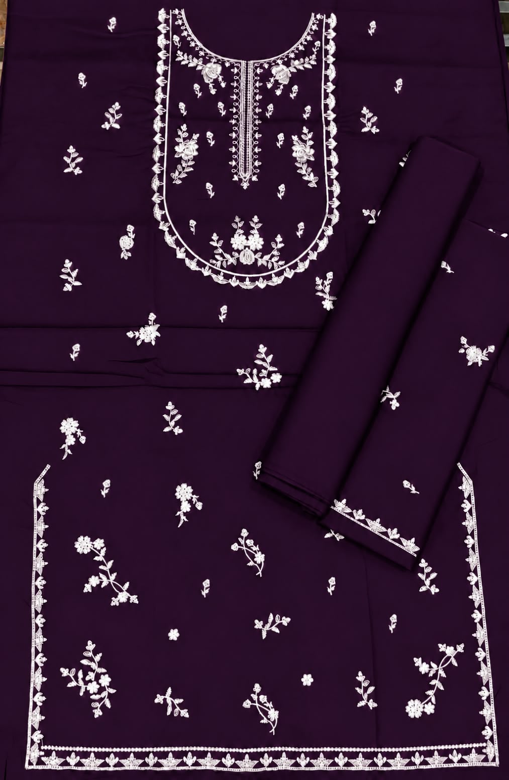 Dhanak Embroidered 2pc - DESIGN 46