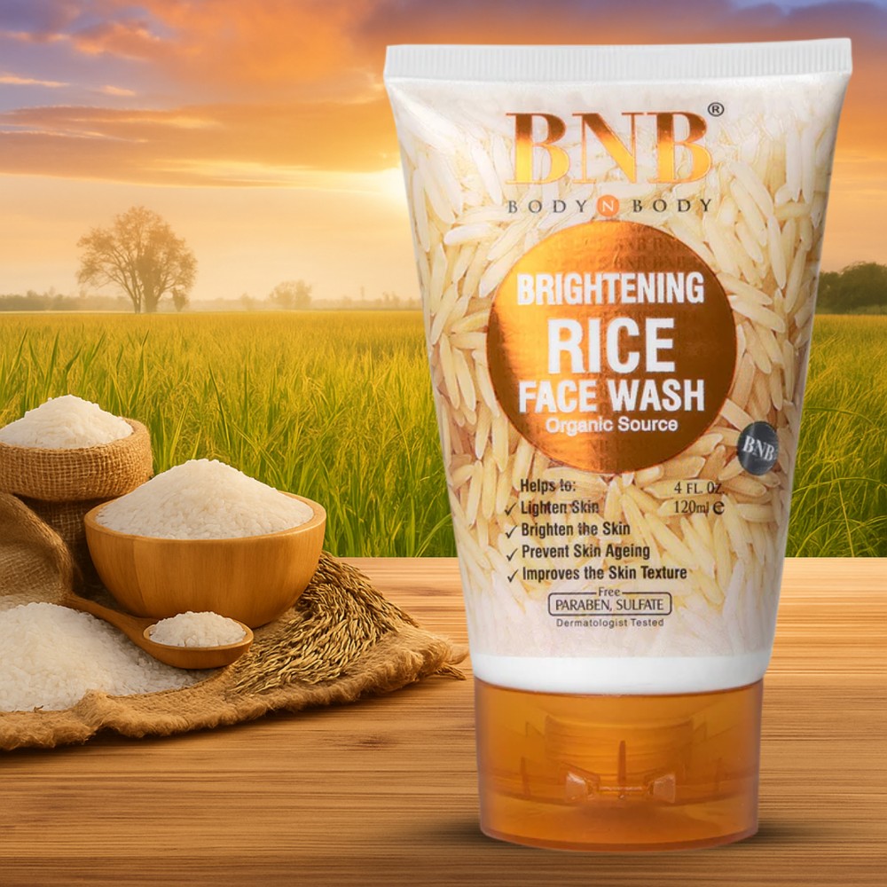 BNB BRIGHTENING RICE FACEWASH 120ML