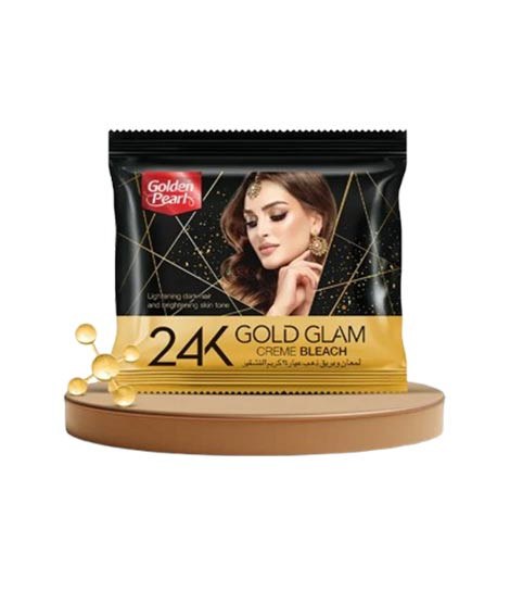 Golden Pearl 24K Gold Glam Cream Bleach 24Pcs Box