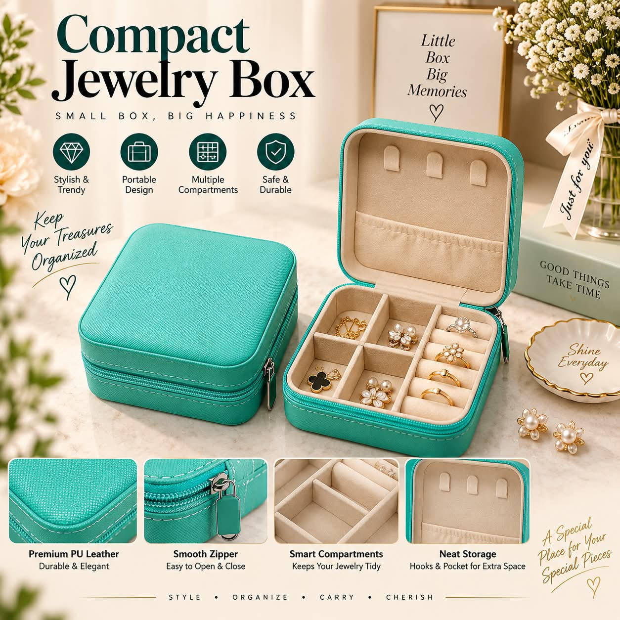 Compact Luxury Jewellery Box