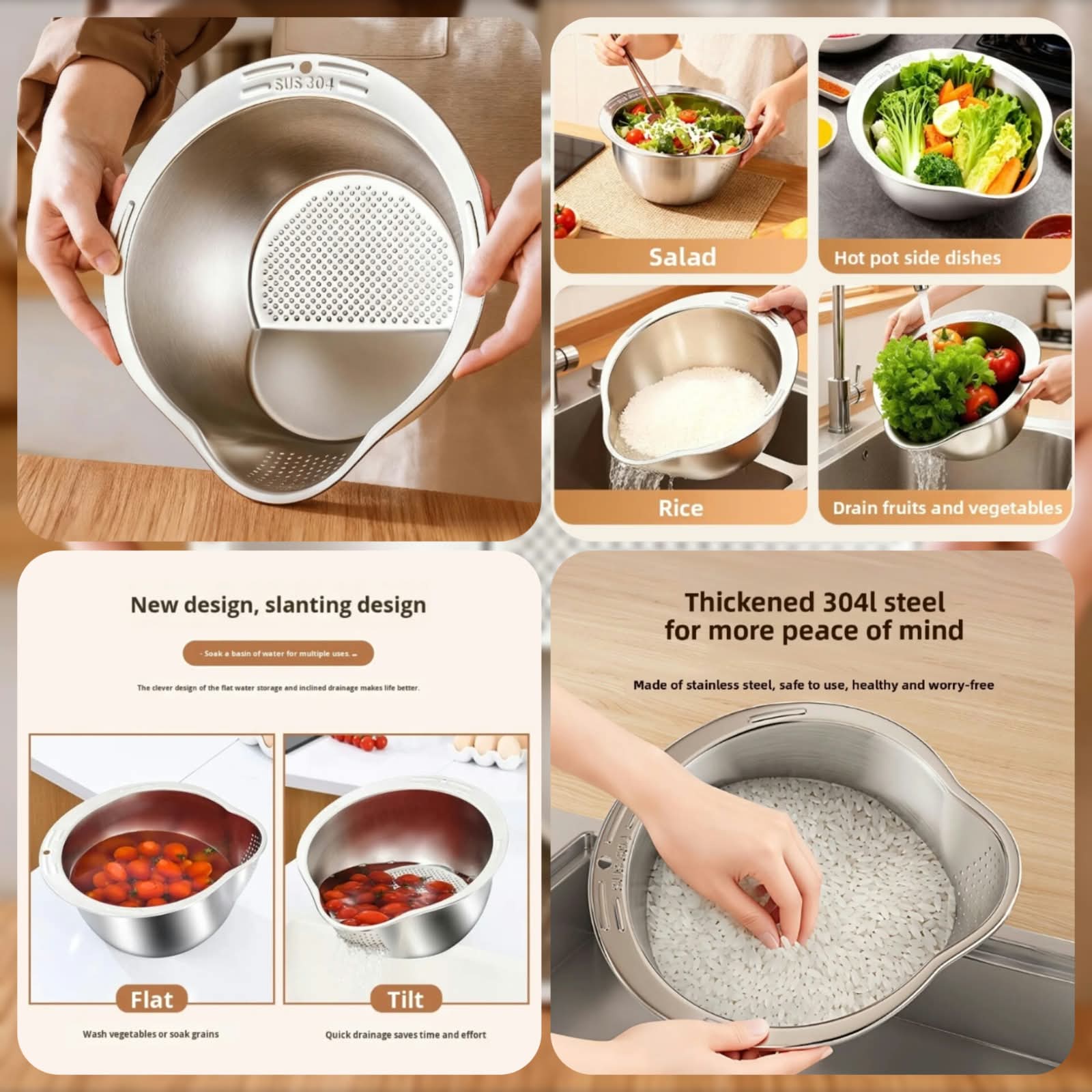 Steel Strainer Bowl