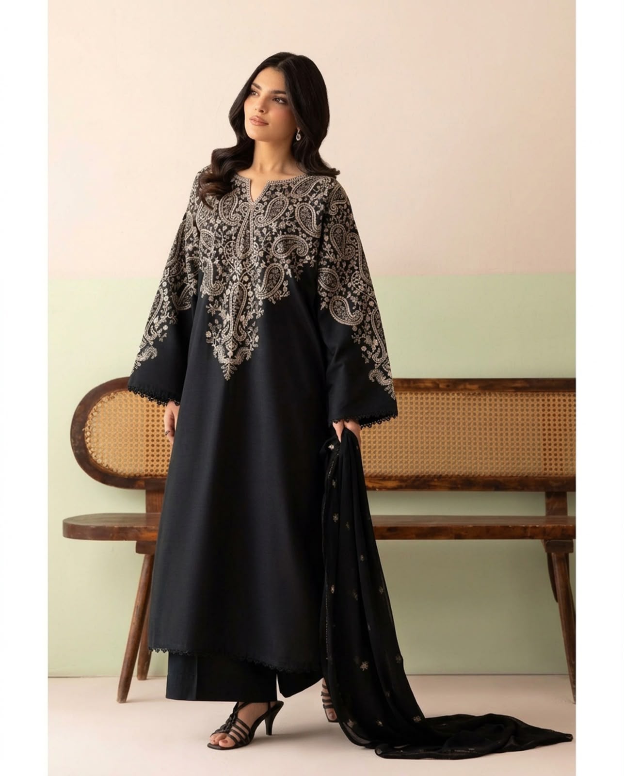 Jazmin 2724 Airjet Dhanak Embroidered 3pc - DESIGN 02