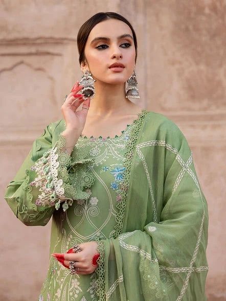 Parishay Dhanak Embroidered 3PC Suit D#9020 - DESIGN 02