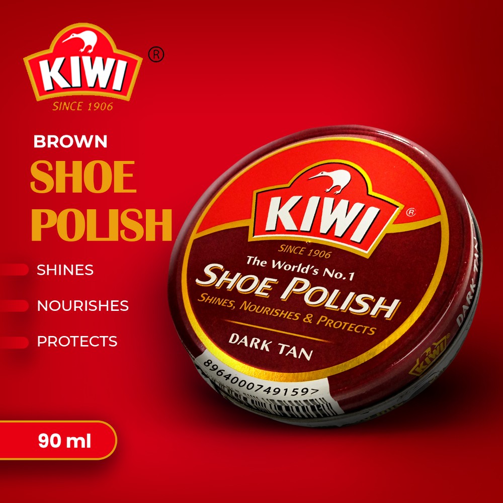 KIWI POLISH BROWN 90ML LARGE
