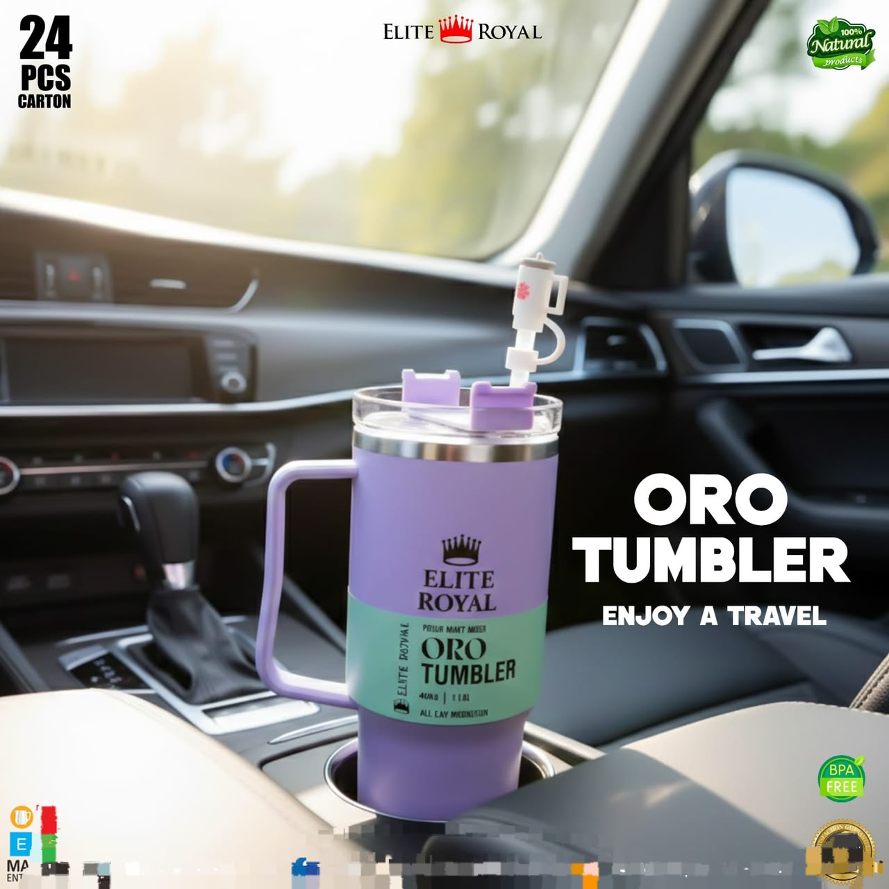 ORO Tumbler Elite Royal Mug and Bottle