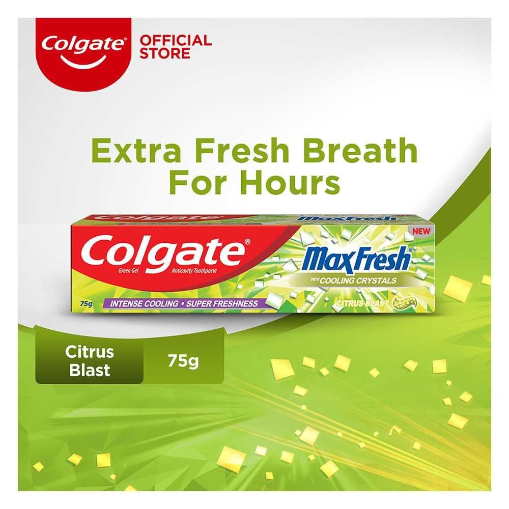 Colgate Toothpaste Maxfresh Green Citrus Blast 75G