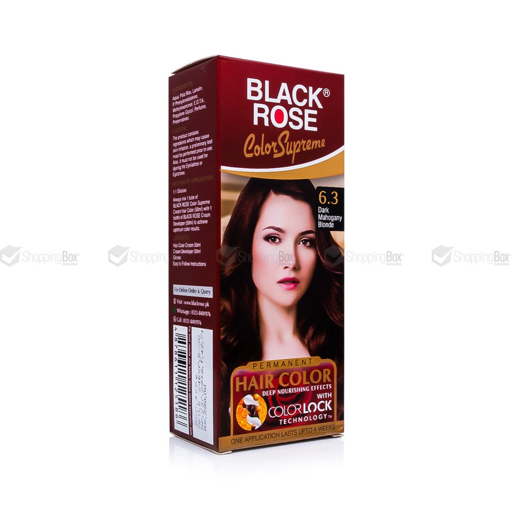 Black Rose Hair Colour Dark Mahogany Blonde 6.3