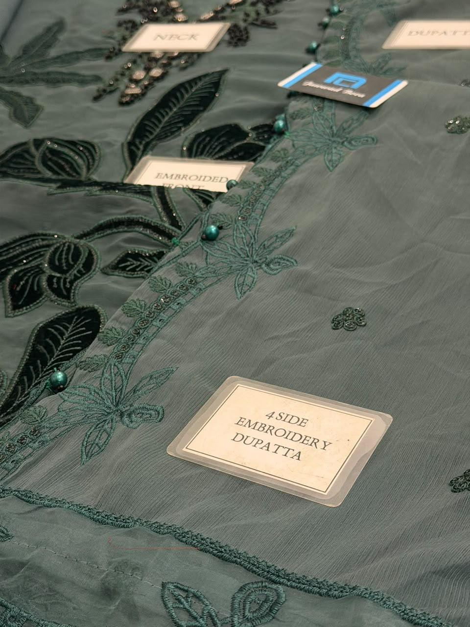 Maria B Chiffon Embroidered Suit D#MPC-26-207 - DESIGN 01