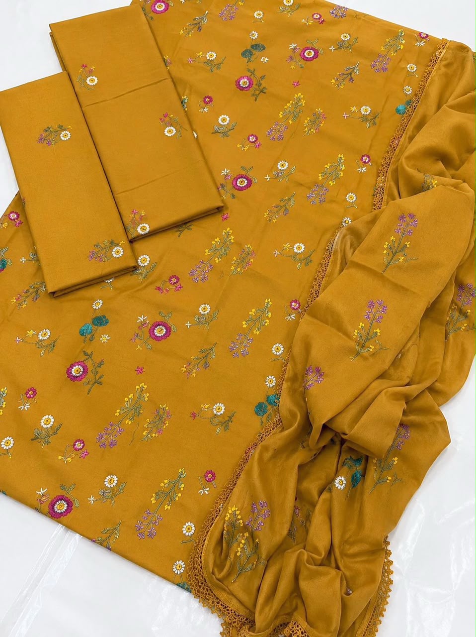 Cross Boti Airjet Dhanak 3pc Winter Casual - DESIGN 05