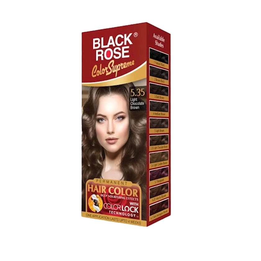 Black Rose Hair Colour Light Chocolate Brown 5 35