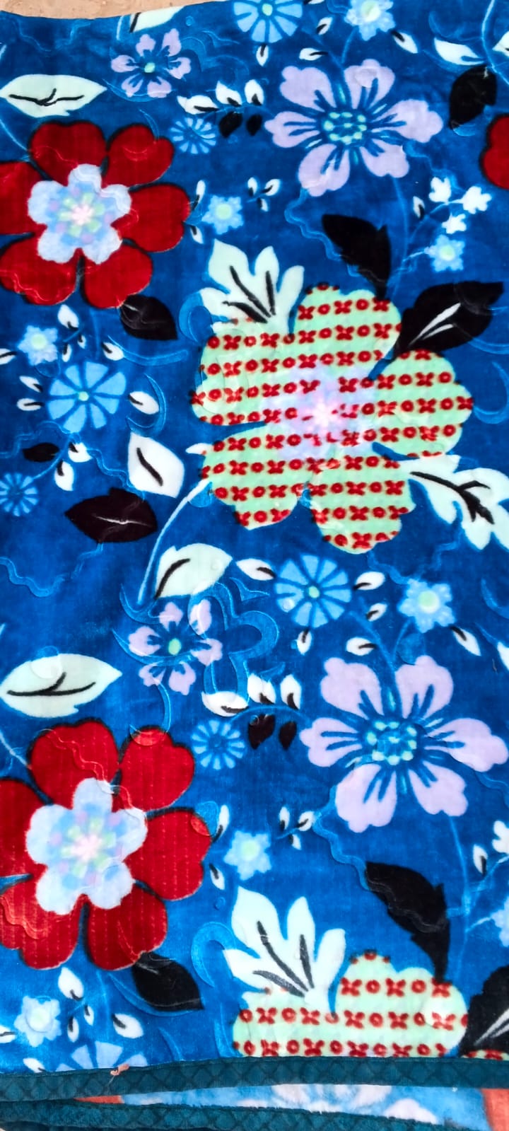 Imported Single Ply Double Bed Kambal Blanket - Design 01