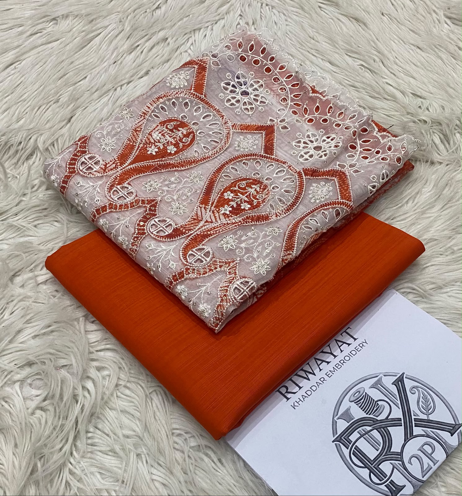 RIWAYAT KHADDAR 2PC 2027 ORIGINAL - ORANGE