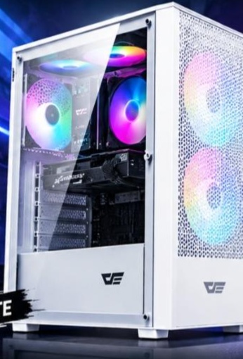 DARKFLASH A290 GAMING CASE - WHITE (3 FANS)