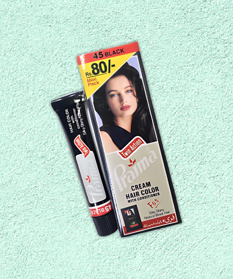 BIO PRAIMA HAIR COLOUR 45 BLACK CTN 192 PCS
