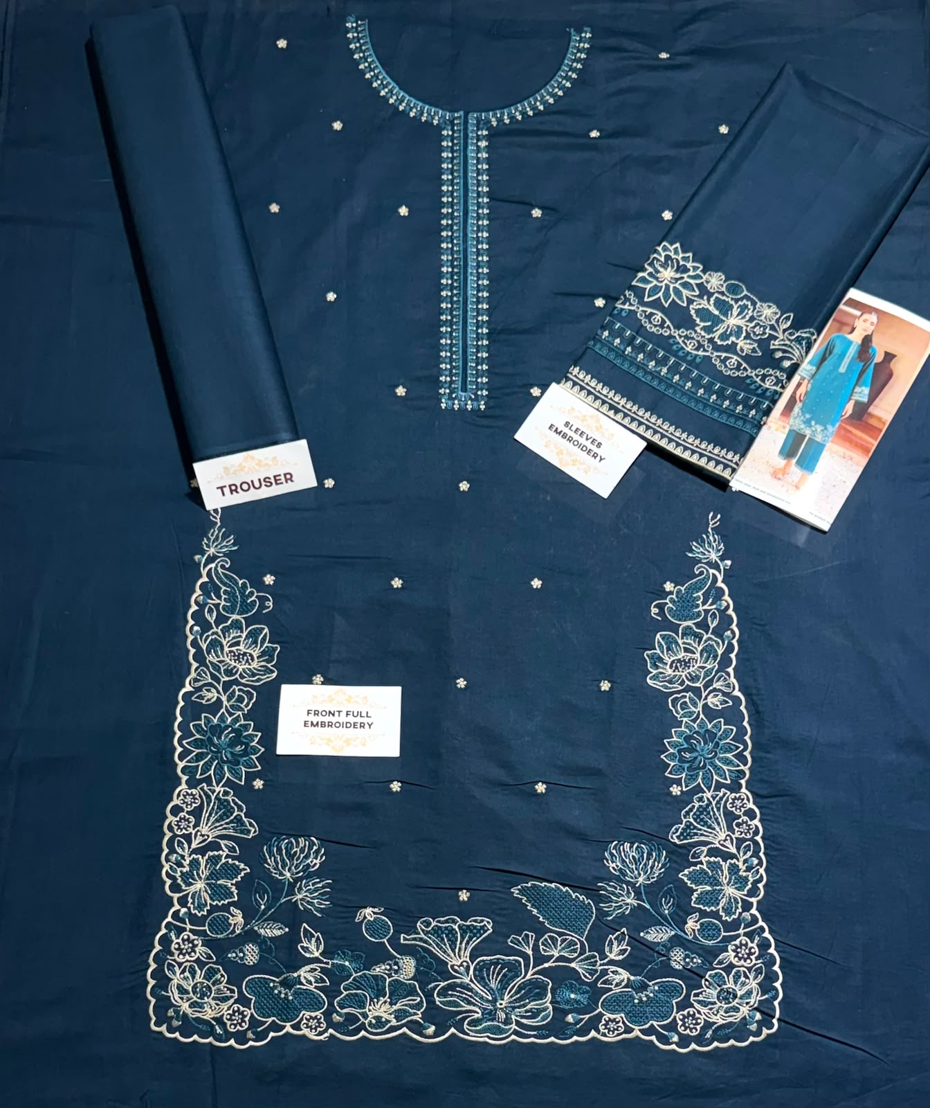 Dhanak Embroidered 2pc - DESIGN 11
