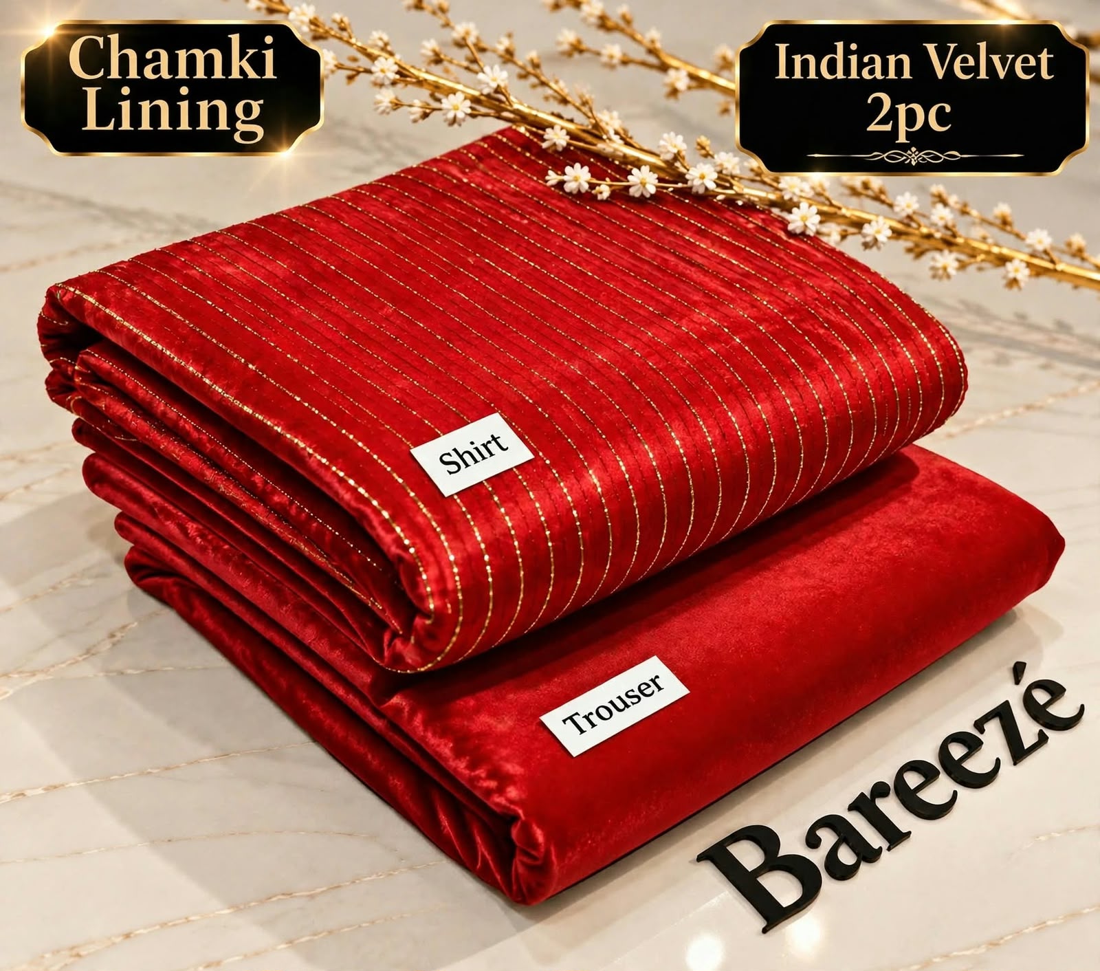 Indian Velvet 2pc with Chamki Lining Vol 26-27 - DESIGN 16