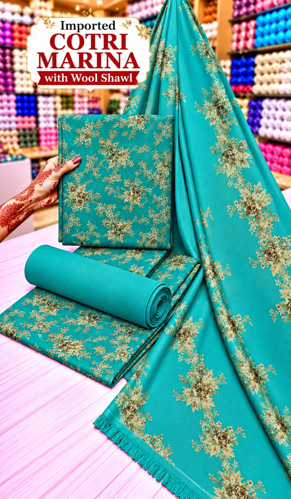 Cotri Marina Printed 3PC Suit - DESIGN 03