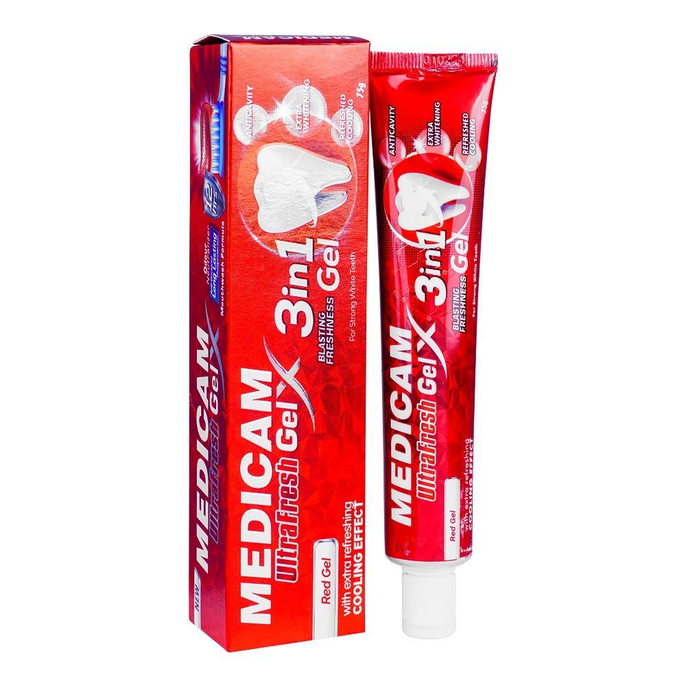 Medicam Ultrafresh Gel 3In1 Red Gel 75G