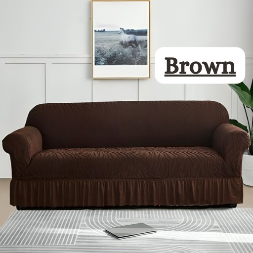 ZEBRA STYLE SOFA COVERS - BROWN
